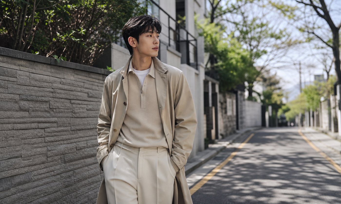 Le style coréen masculin à Seoul : l'élégance souple du quotidien